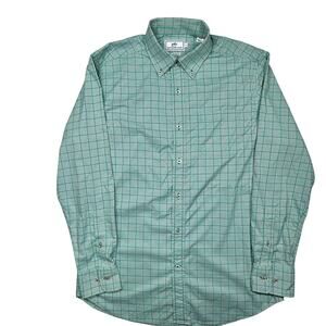 Southern Tide Performance Button Down Shirt Medium Plaid Check Long Sleeve